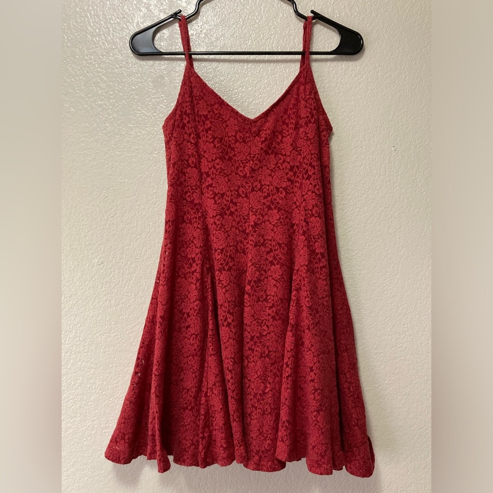 Brandy Melville Red Lace Dress!